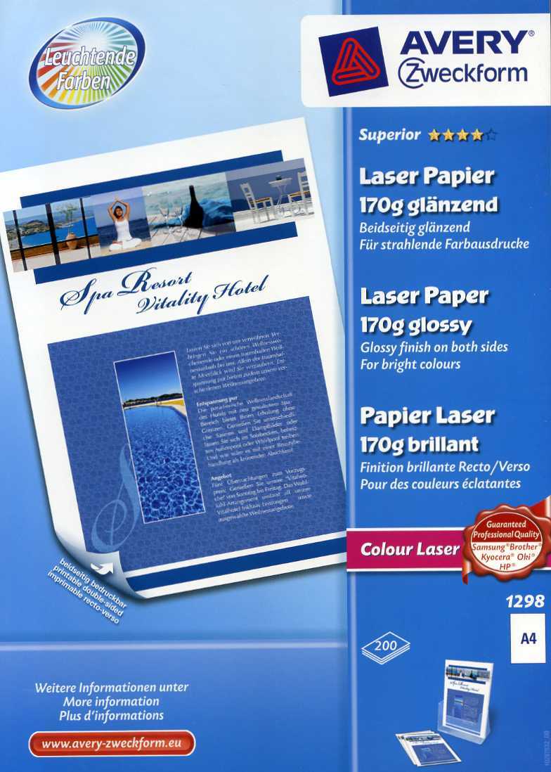 Carta fotografica Avery 1298 vendita online