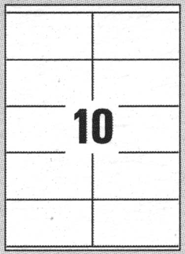 Etichette adesive Zweckform in carta bianca 3425 vendita online