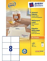 Etichette adesive Zweckform in carta bianca 3427 vendita online