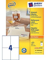 Etichette adesive Zweckform in carta bianca 3483 vendita online