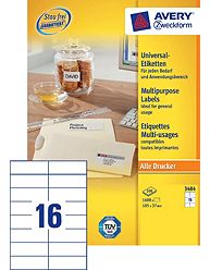 Etichette adesive Zweckform in carta bianca 3484 vendita online