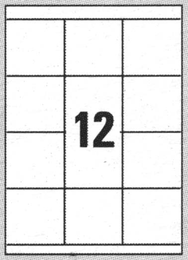 Etichette adesive Zweckform in carta bianca 3661 vendita online