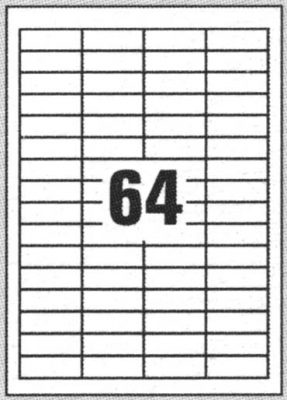 Etichette autoadesive bianche in carta serie Copy Basic Megastar A44816 vendita online