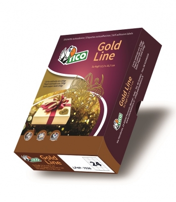 Etichette autoadesive ovali in carta oro satinato serie Gold Line GL-2216 vendita online