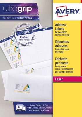 Etichette adesive in carta bianca Avery Ultragrip L7160-250 vendita online