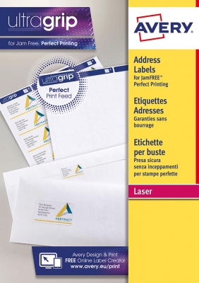 Etichette adesive in carta bianca Avery Ultragrip L7162-250 vendita online