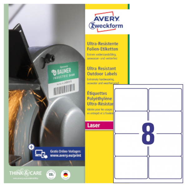 Etichette adesive bianche in polietilene Avery L7914-10 vendita online