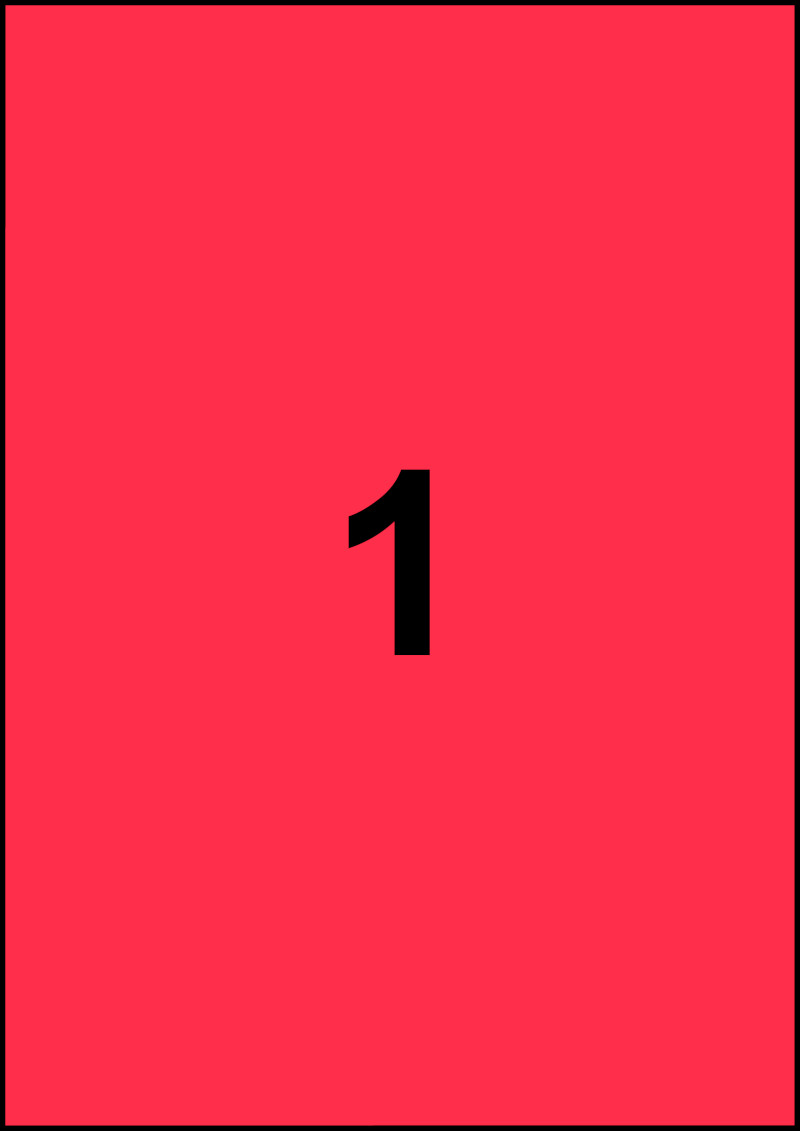 Etichette autoadesive in carta color rosso opaco serie Labelcart LABA4-210297RO vendita online