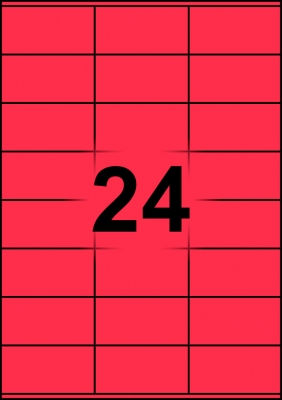 Etichette autoadesive in carta color rosso opaco serie Labelcart LABA4-7036RO vendita online