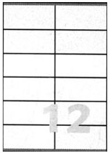 Etichette autoadesive bianche in carta serie Copy Basic Megastar LP4MS-10548 2