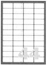 Etichette autoadesive bianche in carta serie Copy Basic Megastar LP4MS-4725 2