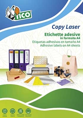 Etichette autoadesive bianche in carta serie Copy Laser Premium LP4W-105148