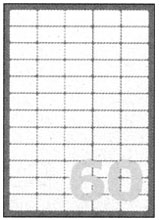 Etichette autoadesive bianche in carta serie Copy Laser Premium LP4W-3723 2