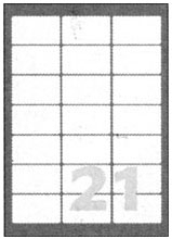 Etichette autoadesive bianche in carta serie Copy Laser Premium LP4W-6338 2