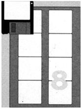 Etichette autoadesive bianche in carta serie Copy Laser Premium LP4W-7070 2