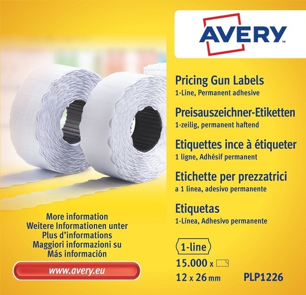 Etichette per prezzatrice Avery PLP1226 vendita online