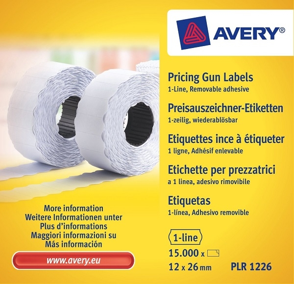 Etichette per prezzatrice Avery PLR1226 vendita online