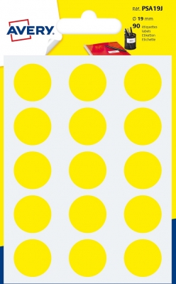 Bollini rotondi colorati in bustina scrivibili a mano PSA19J vendita online