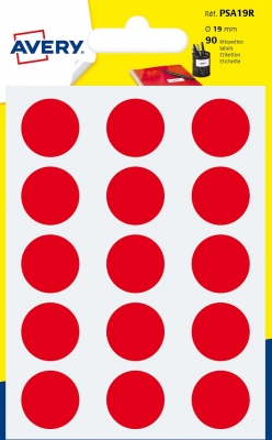 Bollini rotondi colorati in bustina scrivibili a mano PSA19R vendita online